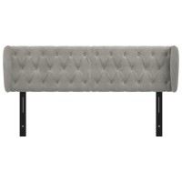 vidaXL Headboard with Ears Light Gray 64.2