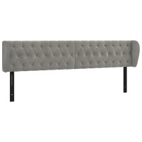 vidaXL Headboard with Ears Light Gray 72