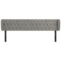 vidaXL Headboard with Ears Light Gray 72