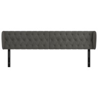 vidaXL Headboard with Ears Dark Gray 72