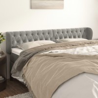 vidaXL Headboard with Ears Light Gray 79.9