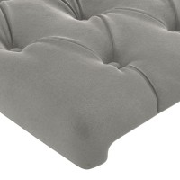 vidaXL Headboard with Ears Light Gray 40.6