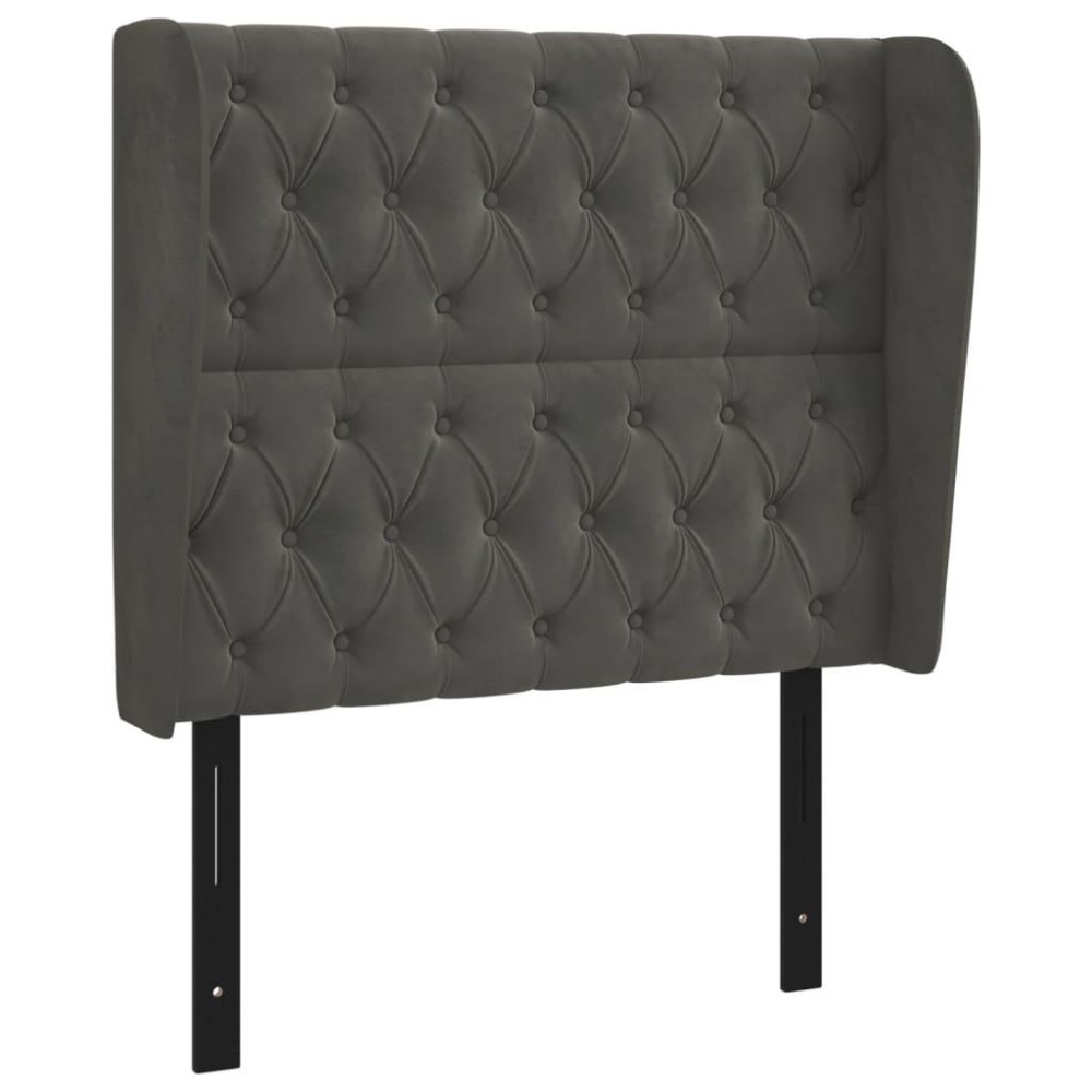 vidaXL Headboard with Ears Dark Gray 40.6