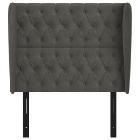 vidaXL Headboard with Ears Dark Gray 40.6