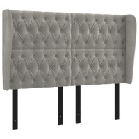 vidaXL Headboard with Ears Light Gray 57.9