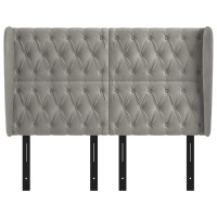 vidaXL Headboard with Ears Light Gray 57.9