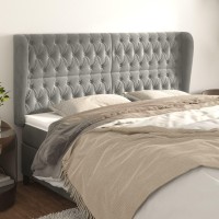 vidaXL Headboard with Ears Light Gray 72