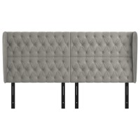 vidaXL Headboard with Ears Light Gray 72