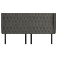 vidaXL Headboard with Ears Dark Gray 72