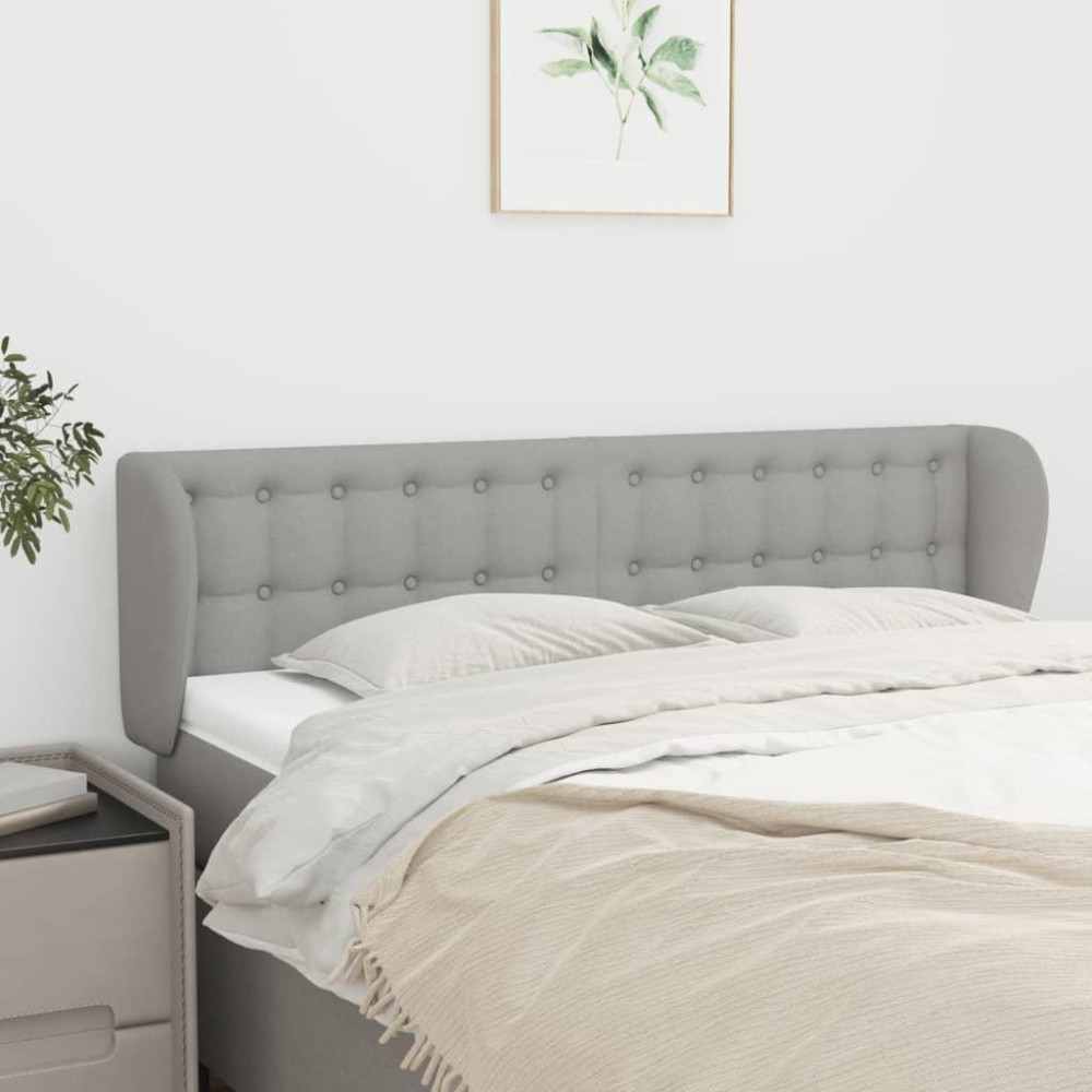 vidaXL Headboard with Ears Light Gray 57.9