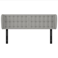 vidaXL Headboard with Ears Light Gray 57.9