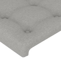 vidaXL Headboard with Ears Light Gray 64.2