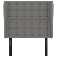 vidaXL Headboard with Ears Dark Gray 40.6