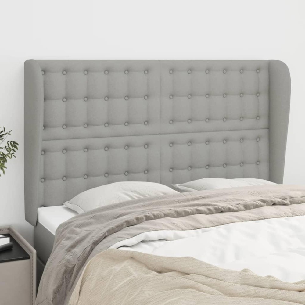 vidaXL Headboard with Ears Light Gray 57.9