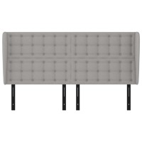 vidaXL Headboard with Ears Light Gray 64.2