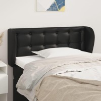 vidaXL Headboard with Ears Black 40.6