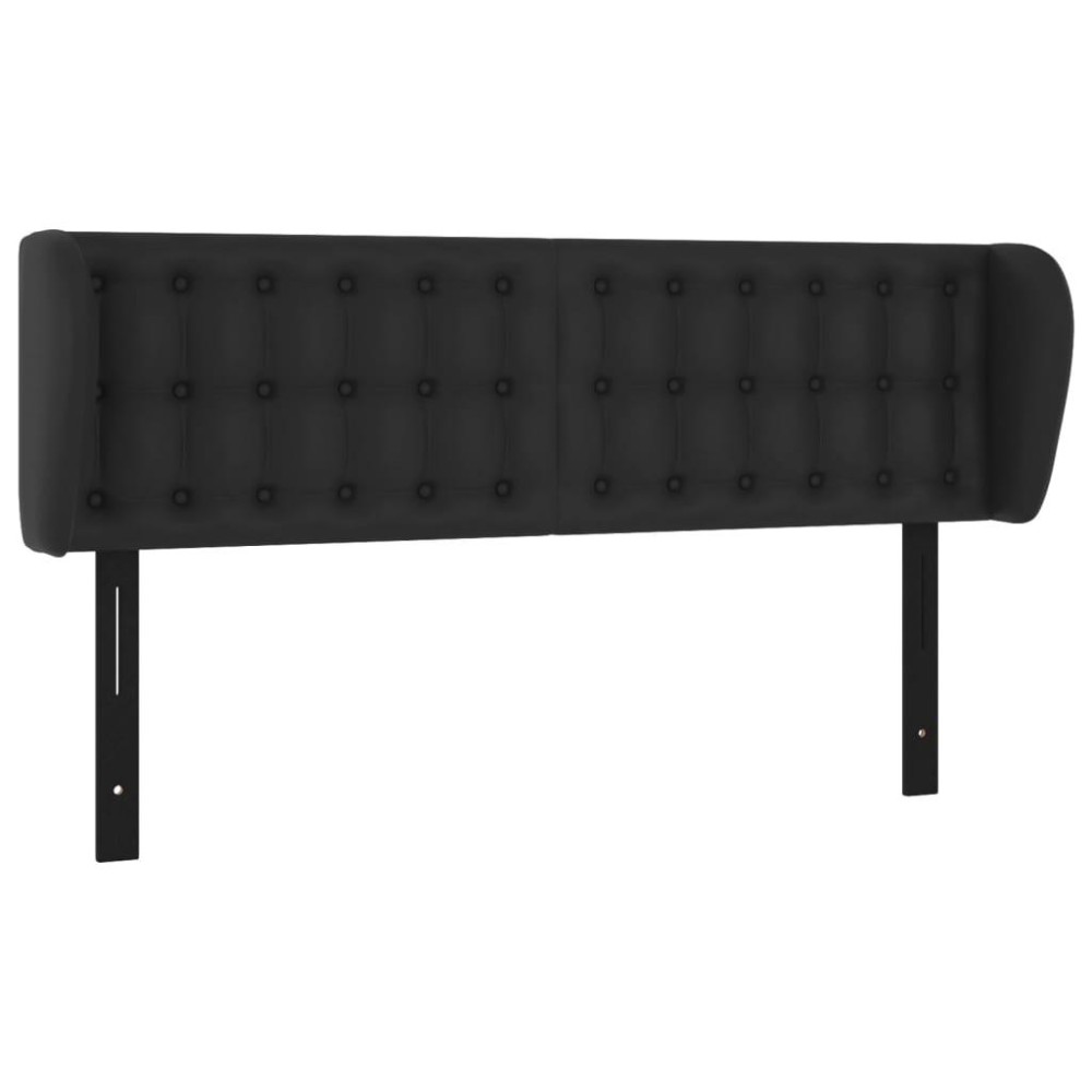 vidaXL Headboard with Ears Black 57.9