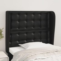 vidaXL Headboard with Ears Black 40.6