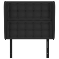 vidaXL Headboard with Ears Black 40.6