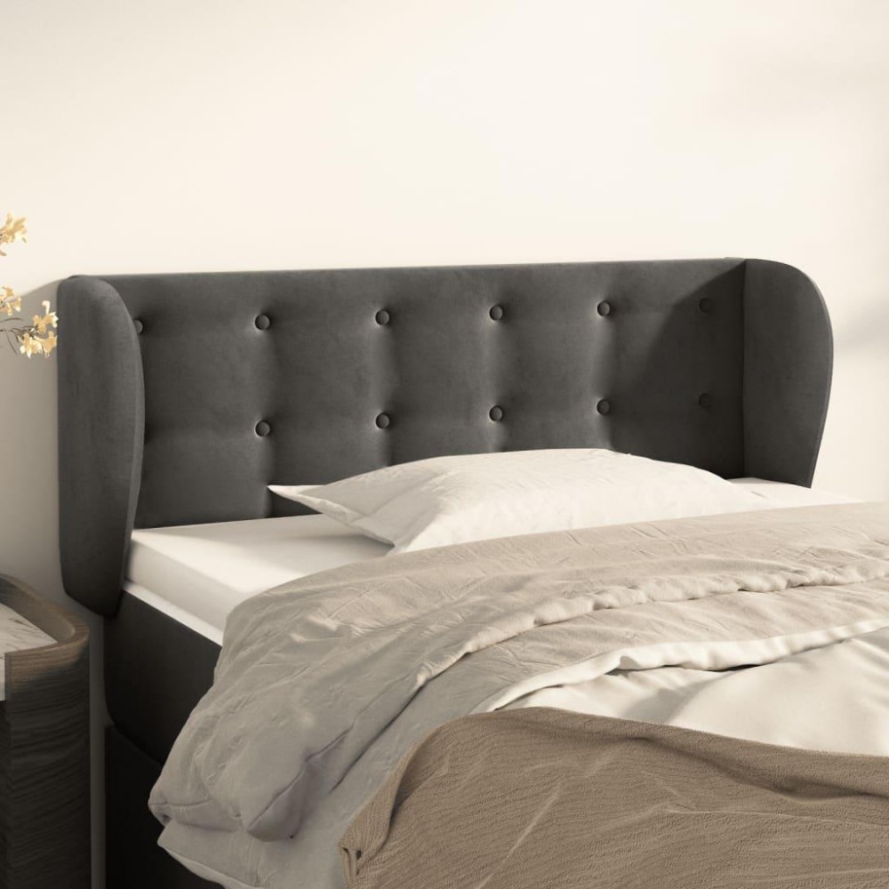 vidaXL Headboard with Ears Dark Gray 40.6