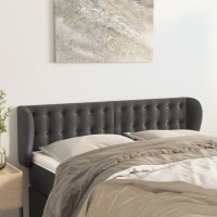 vidaXL Headboard with Ears Dark Gray 57.9