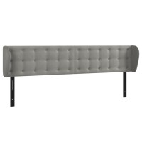 vidaXL Headboard with Ears Light Gray 64.2