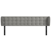 vidaXL Headboard with Ears Light Gray 64.2