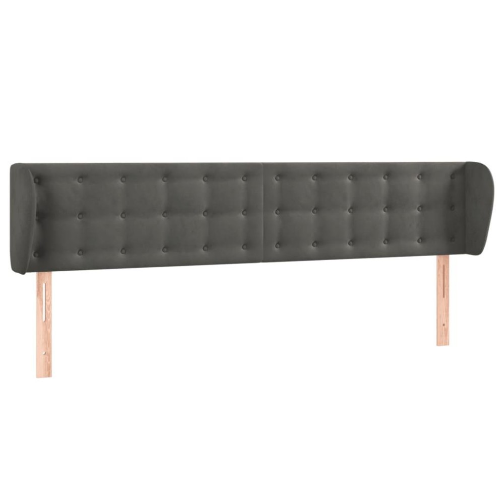 vidaXL Headboard with Ears Dark Gray 64.2