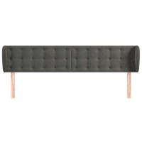 vidaXL Headboard with Ears Dark Gray 64.2