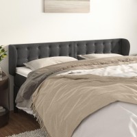 vidaXL Headboard with Ears Dark Gray 79.9