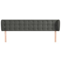 vidaXL Headboard with Ears Dark Gray 79.9