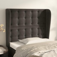 vidaXL Headboard with Ears Dark Gray 40.6