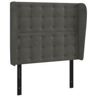 vidaXL Headboard with Ears Dark Gray 40.6