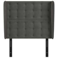 vidaXL Headboard with Ears Dark Gray 40.6