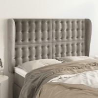 vidaXL Headboard with Ears Light Gray 57.9