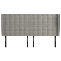 vidaXL Headboard with Ears Light Gray 64.2