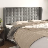 vidaXL Headboard with Ears Light Gray 72