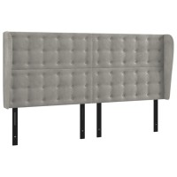 vidaXL Headboard with Ears Light Gray 72