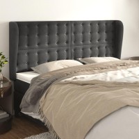 vidaXL Headboard with Ears Dark Gray 72