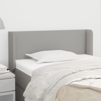 vidaXL Headboard with Ears Light Gray 40.6