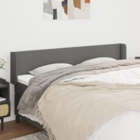 vidaXL Headboard with Ears Dark Gray 64.2