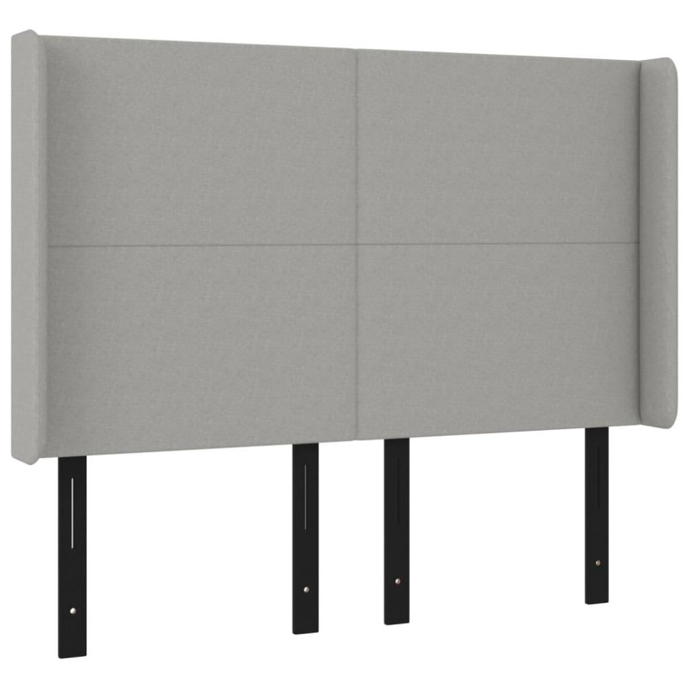 vidaXL Headboard with Ears Light Gray 57.9