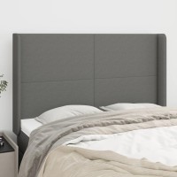 vidaXL Headboard with Ears Dark Gray 57.9