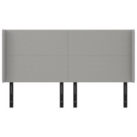 vidaXL Headboard with Ears Light Gray 64.2