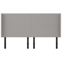 vidaXL Headboard with Ears Light Gray 79.9