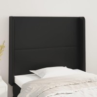 vidaXL Headboard with Ears Black 40.6