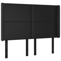 vidaXL Headboard with Ears Black 57.9