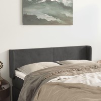 vidaXL Headboard with Ears Dark Gray 57.9