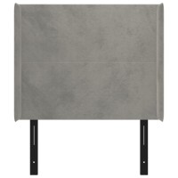 vidaXL Headboard with Ears Light Gray 40.6