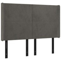 vidaXL Headboard with Ears Dark Gray 57.9